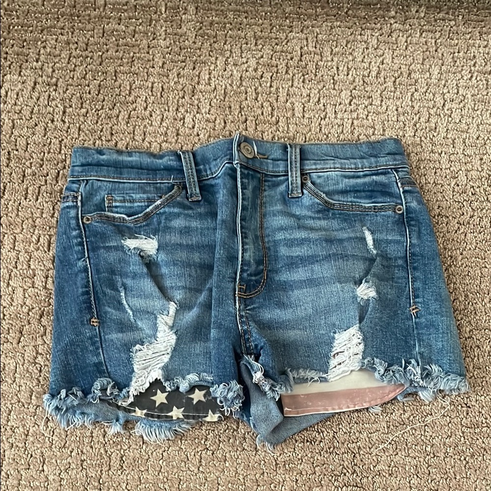 Denim Distressed Women's Shorts